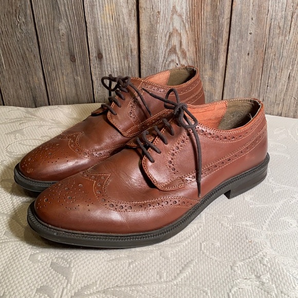 Stafford Brown Leather Wingtip Oxford 
